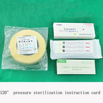 121℃132℃ nyomású gőz sterilizáló kémiai indikátor kártya sterilizálás tesztcsík sterilizálás szalag